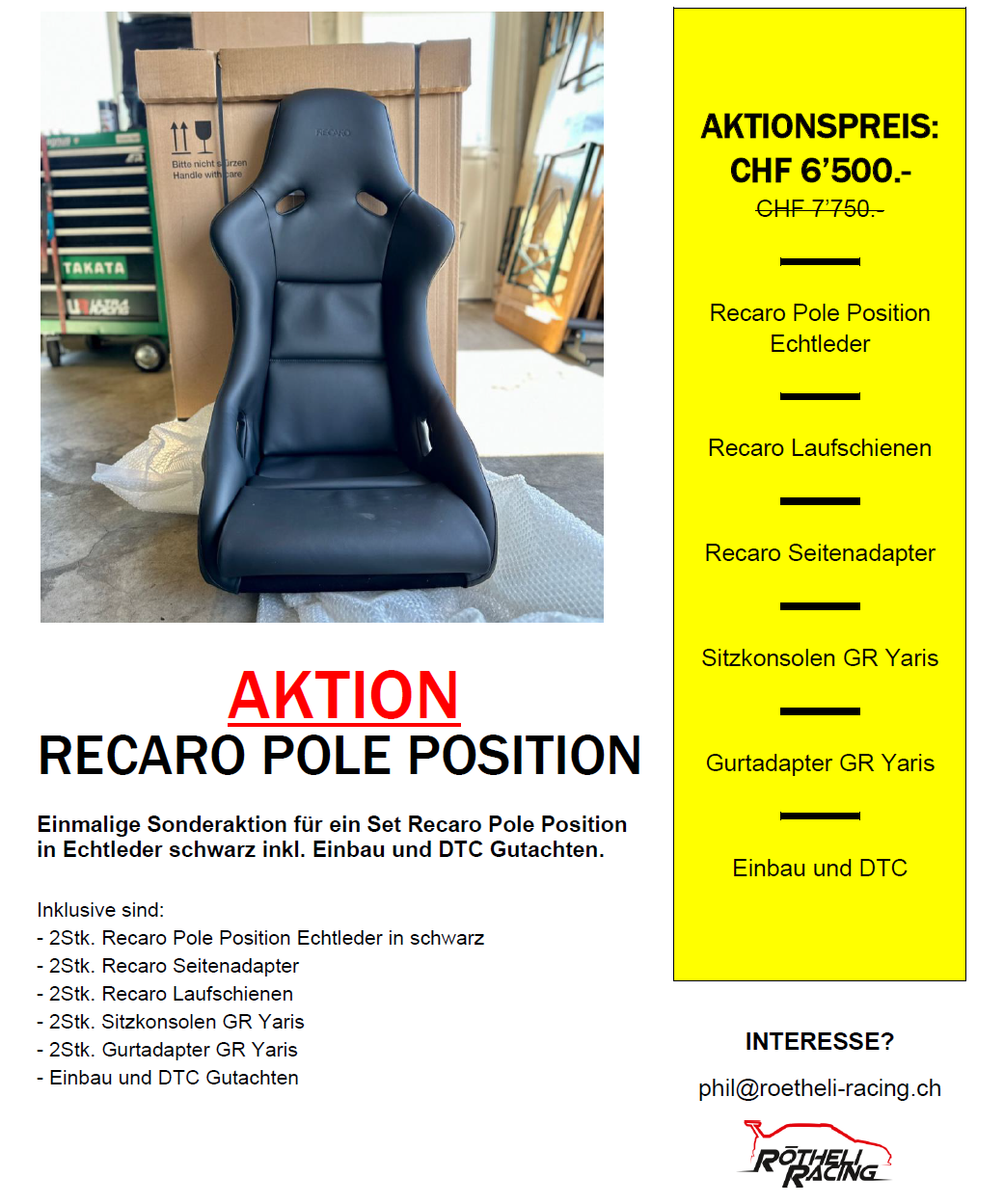 Recaro Pole Position - AKTION – Rötheli Racing